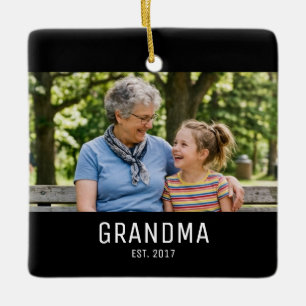 Oma Geword Foto Keramisch Ornament