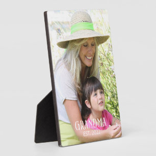 Oma geworden foto cadeau fotoplaat