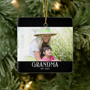 Oma Geworden Foto Cadeau Keramisch Ornament