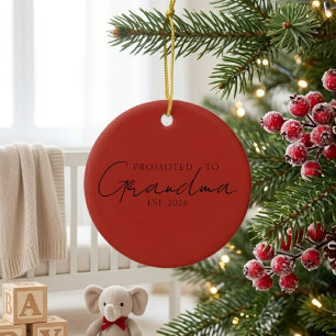 Oma Gewordene EST Jaar Aandenken Keramisch Ornament