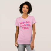 Oma Gift Idea for her (Worlds Cutest) T-shirt (Voorkant volledig)