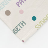 Oma Gift Kleinkinderen 3-4 Namen Fleece Deken (Hoek)