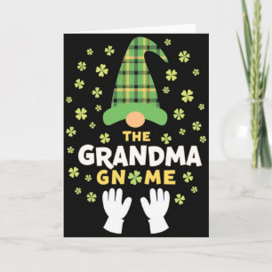 Oma-gnome Lucky St. Patricks kaart