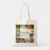 Oma, Grandmoeder Definition 12 Foto Collage Tote Bag (Achterkant)