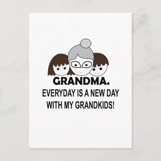 Oma Grootmoeder Briefkaart (Voorkant)