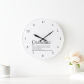 Oma, Grootmoeder, Oma citaat Zwart en Wit Grote Klok (Huis)