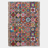 Oma-hakenpatroon voor dekensprint  deken (Voorkant Verticaal)