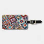 Oma-hakenquilt bagagelabel (Voorkant horizontaal)