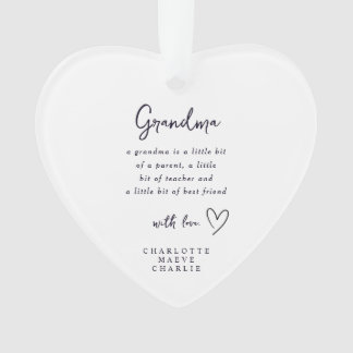 Oma Hart Citaat Aandenken Ornament Cadeau
