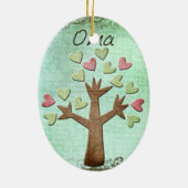 oma-hartboom keramisch ornament (Achterkant)