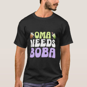 Oma heeft Boba Boba-liefhebbers Bubble Tea Kostuum T-shirt