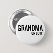 oma heeft dienst ronde button 5,7 cm (Voorkant /achterkant)