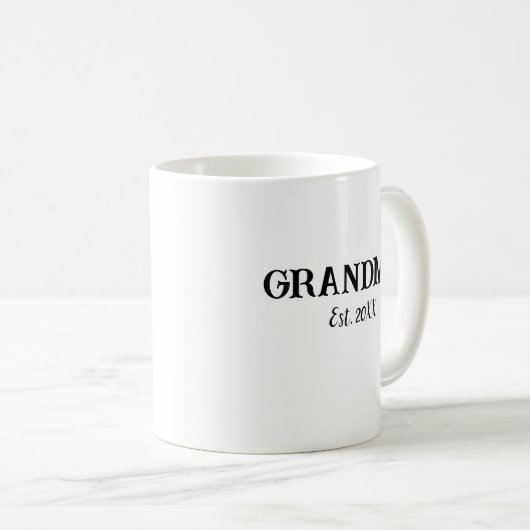 Oma heeft een aangepaste Mok ingesteld (Voorkant rechts)