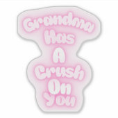 Oma heeft een oogje op je sticker (Voorkant)