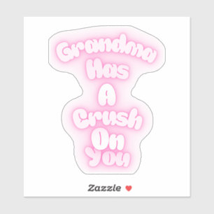 Oma heeft een oogje op je sticker