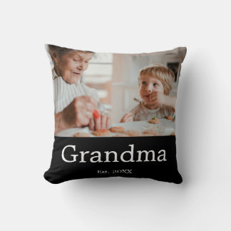 Oma Heeft Modern Fotocadeau Opgericht Kussen