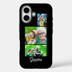 Oma heeft modern schrift zwart 3 foto iPhone 16 hoesje