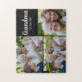 Oma heeft modern schrift zwart 3 foto legpuzzel (Verticaal)