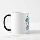 Oma heeft swag — Atomair turquoise-roze pop Magische Mok (Links)