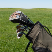 Oma heeft wit script foto opgericht golfheadcover (Insitu)