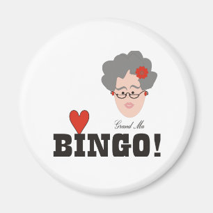 Oma houdt van bingo magneet