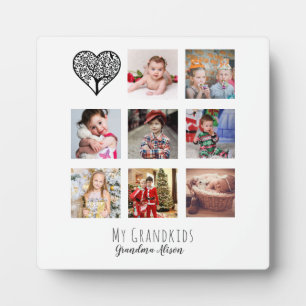 Oma houdt van haar familieboom Foto Collage Gift Fotoplaat