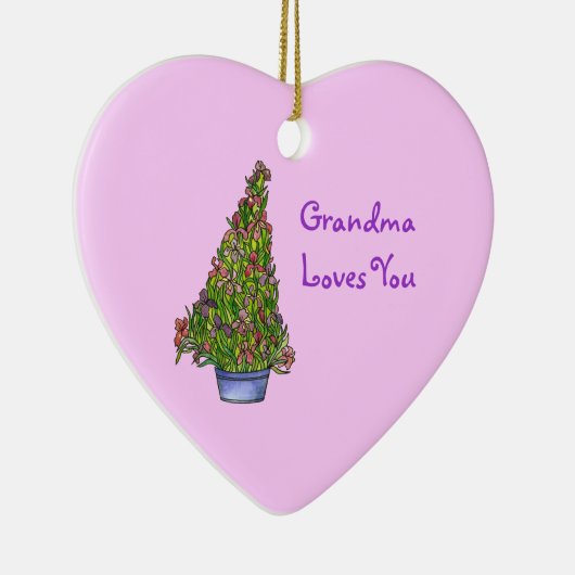 Oma houdt van Iris Ornament (Rechts)