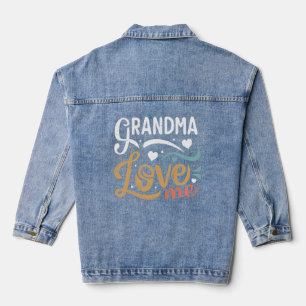 Oma houdt van mij baby bodysuit denim jacket