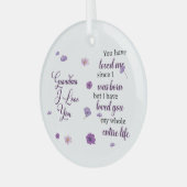 Oma ik hou van je glas ornament (Voorkant links)