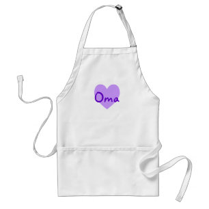 Oma in het Paars Standaard Schort