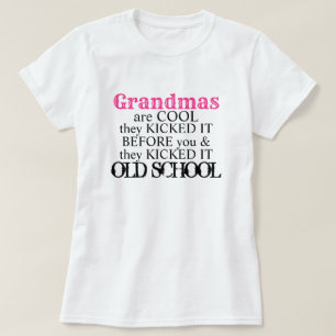Oma is cool old school grappig leuk citaat t-shirt