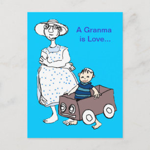 Oma is Liefde Briefkaart