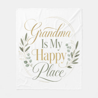 Oma is mijn geluksplek fleece deken