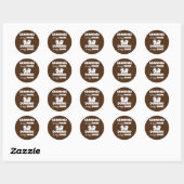 Oma is mijn naam Domino.. is mijn speelse domino Ronde Sticker (Vel)