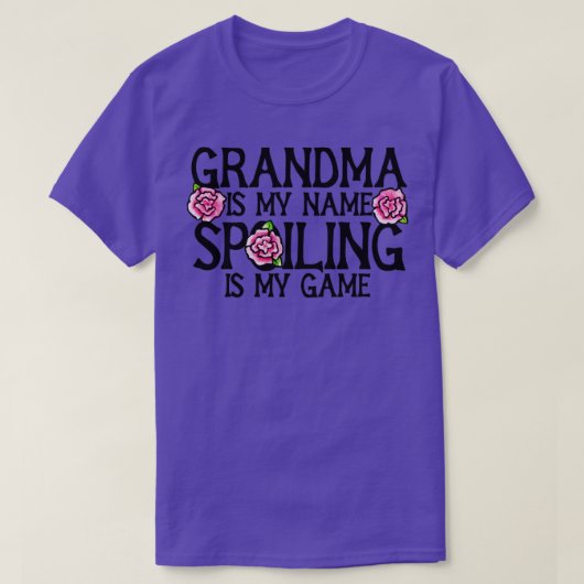 Oma is mijn naam spoiling. t-shirt (Design voorkant)