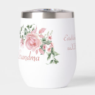 Oma jaar gevestigd aangepaste roze rozen