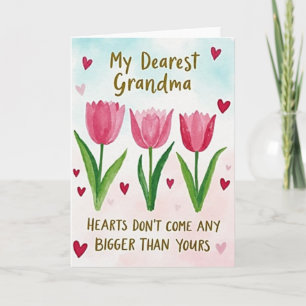 Oma, kaart met grote hartelijke liefde