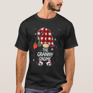 Oma Kabouter Buffalo Plaid Overeenkomstige Familie T-shirt