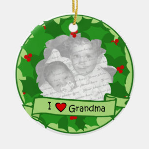 Oma Kerstkrans Foto Keramisch Ornament