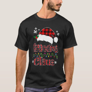 Oma Kerstman Sinterklaas Rood plaid Shirt Gran