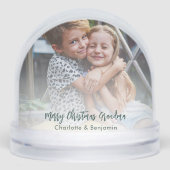 Oma Kinder Foto's Keepsake Custom Sneeuwbol (Voorkant)