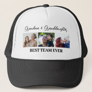 Oma kleindochter beste team ooit aangepaste foto's trucker pet