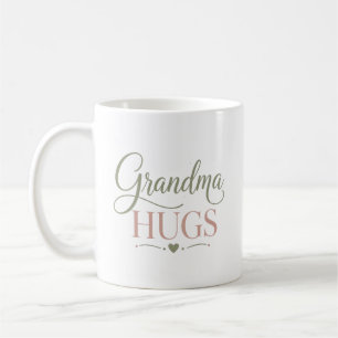 Oma knuffelt met familie geschenk koffiemok