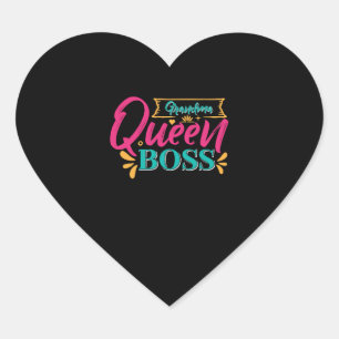 Oma koningin baas super oma oma oma hart sticker