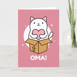 Oma Korean Moederdag Cat Bedankkaart