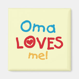 Oma Loves Me T-shirts en geschenken Magneet