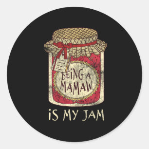 Oma Mamaw oma Schattig Jam Grappig Citaat Moeders Ronde Sticker