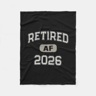 Oma met pensioen Af 2026 Vader Vakantie Moeder Cru Fleece Deken