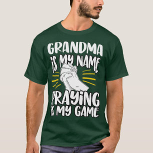 Oma Mijn naam bidt mijn Christelijke kerk van het T-shirt