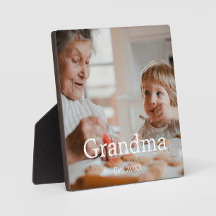 Oma moderne fotocadeau ingesteld fotoplaat